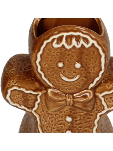 Wazon "Gingerbread" w kolorze jasnobrązowym - 11,5 x 16,2 x 6,8 cm