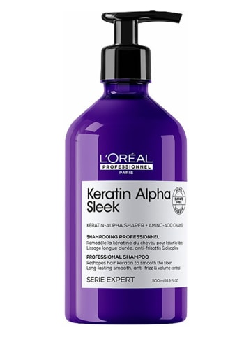 Szampon do włosów "Keratin Alpha Sleek" - 500 ml