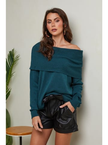 Sweter "Kaba" w kolorze ciemnozielonym