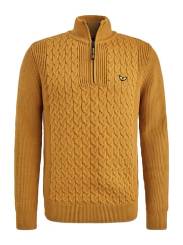 Sweter w kolorze musztardowym