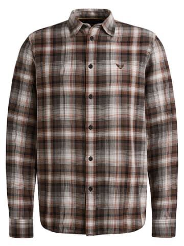 Hemd - Regular fit - in Beige/ Braun