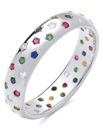 Silber-Ring mit Edelsteinen