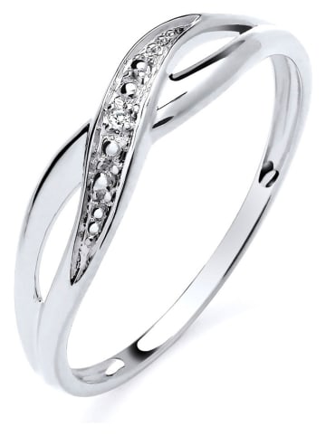 Silber-Ring mit Diamanten