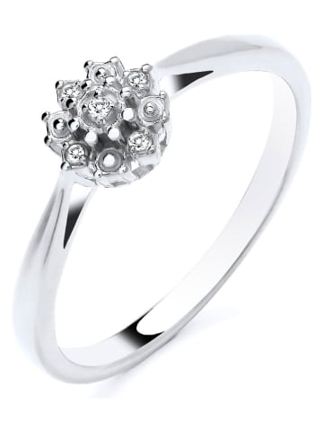 Silber-Ring mit Diamanten