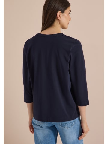 Longsleeve in Dunkelblau
