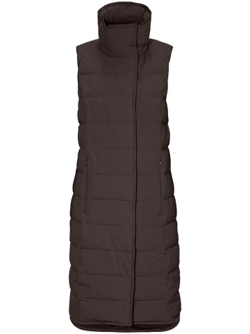 Doorgestikte bodywarmer "Yrsa" bruin