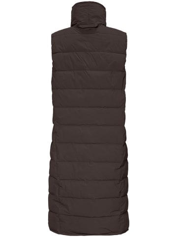 Doorgestikte bodywarmer "Yrsa" bruin