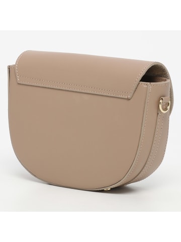 Leren schoudertas "Aya" beige - (B)17 x (H)23 x (D)7,5 cm
