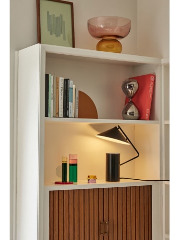 Świeczniki (2 szt.) "Kiosk" w kolorze żółto-fioletowym - wys. 4 x Ø 6 cm