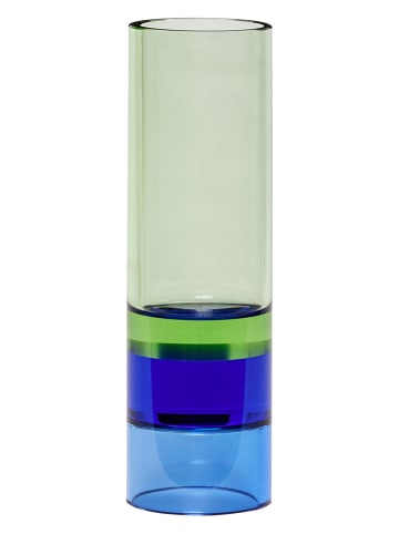 Theelichthouder "Astro" groen - (H)15 cm