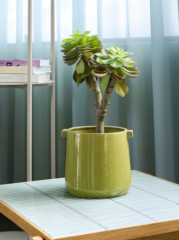 2-delige set: bloempotten "Vibe" groen