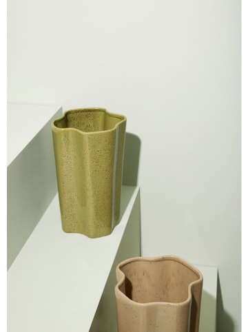 Vaas "Sapo" groen - (H)30 x Ø 21 cm