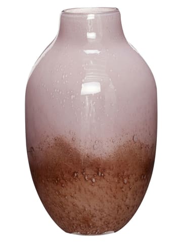 Vaas "Posy" roze/bruin - (H)37 x Ø 21 cm