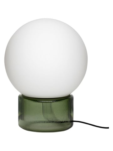 Lampa stołowa "Sphere" w kolorze biało-zielonym - wys. 33 x Ø 25 cm
