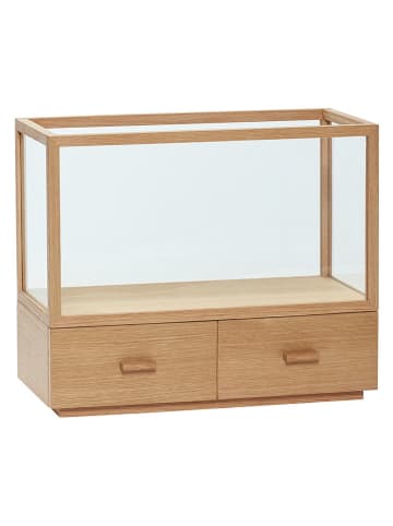 Vitrinekast "Spectacle" naturel - (B)50 x (H)47 x (D)24 cm