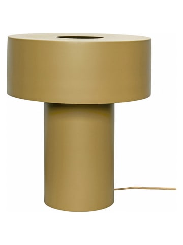Lampa stołowa "Aki" w kolorze khaki - wys. 37 x Ø 30 cm