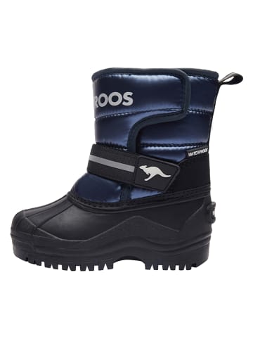 Winterlaarzen "Shell" zwart/donkerblauw
