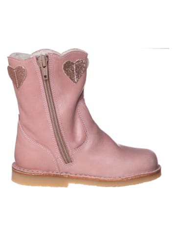 Leren boots lichtroze