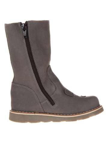 Leren winterlaarzen grijs