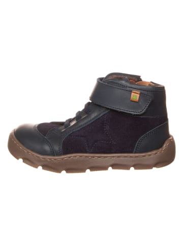 Leder-Barfußschuhe in Dunkelblau
