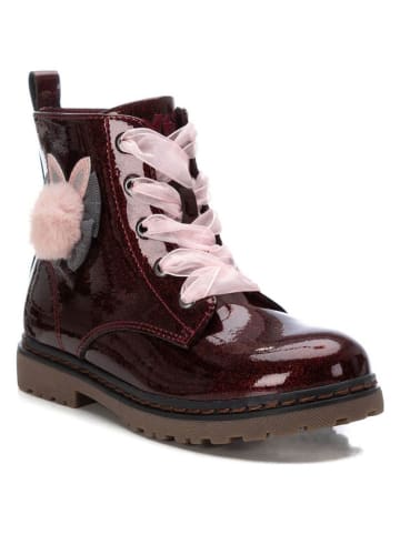 Boots in Dunkelrot/ Rosa