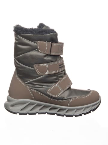 Winterstiefel in Hellbraun/ Grau