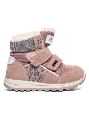 Leren boots lichtroze