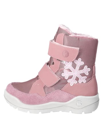 Leren boots "Lenka" lichtroze