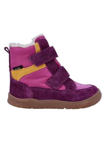 Leder-Barfußschuhe "Samy" in Pink/ Lila