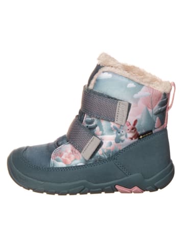 Winterboots in Dunkelblau/ Rosa