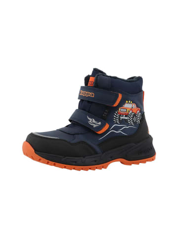 Winterboots "Osano" in Dunkelblau/Orange