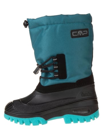 Winterstiefel in Türkis/ Schwarz