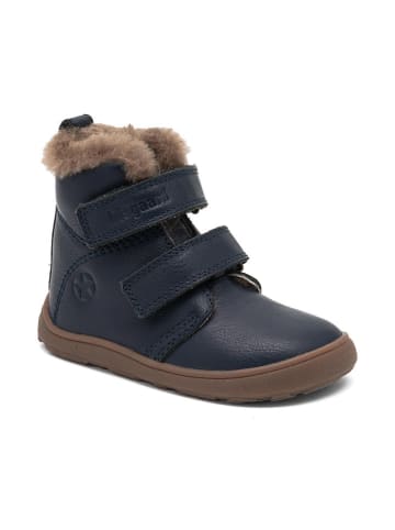 Leder-Barfußschuhe "Emil" in Dunkelblau