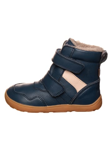 Leren barefootschoenen donkerblauw