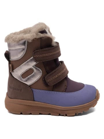 Winterboots in Braun/ Lila