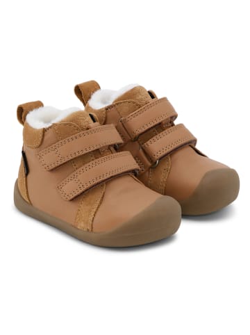 Leren winterboots "Bloom" lichtbruin