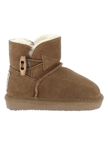 Leder-Winterboots "Hubbard Toddler" in Hellbraun