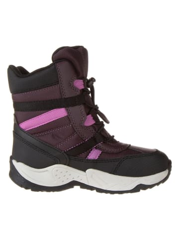 Boots "Sentiero" in Aubergine/ Schwarz