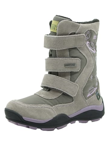 Leren boots kaki