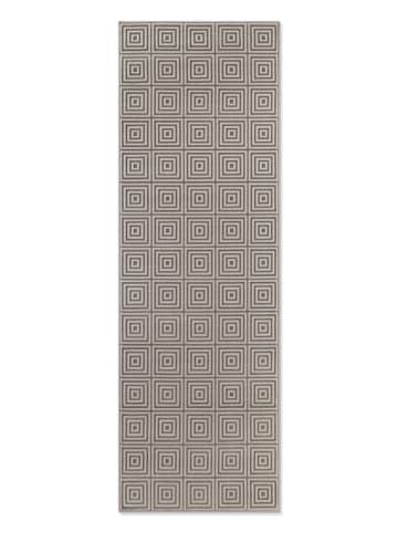 Kurzflor-Teppich "Perles" in Grau/ Weiß