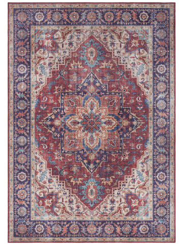 Webteppich "Anthea" in Lila/ Rot