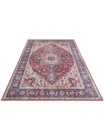 Webteppich "Anthea" in Lila/ Rot