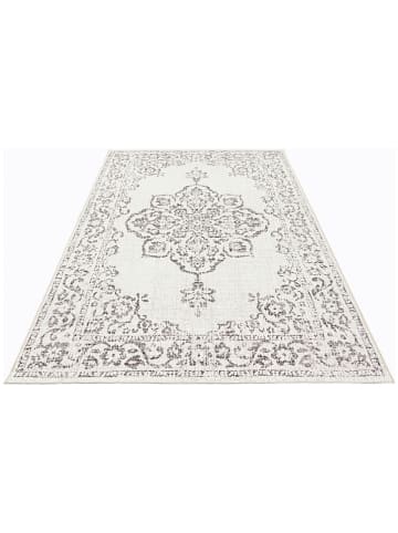 Indoor-/ Outdoor-Teppich "Tilos" in Anthrazit/ Creme