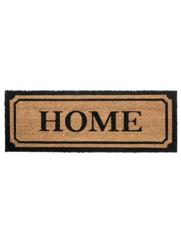 Wycieraczka "Home" w kolorze jasnobrązowym z włókna kokosowego