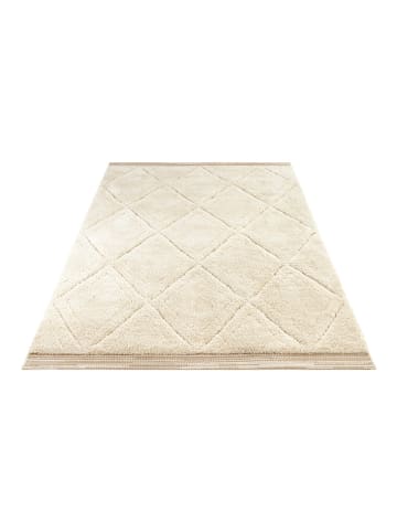 Hochflor-Teppich "Colin" in Creme/ Beige