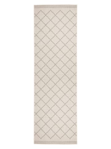 Kurzflor-Läufer "Corsica" in Creme/ Grau