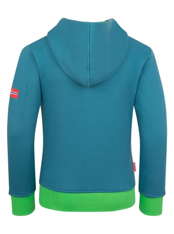 Bluza "Sortland" w kolorze turkusowym