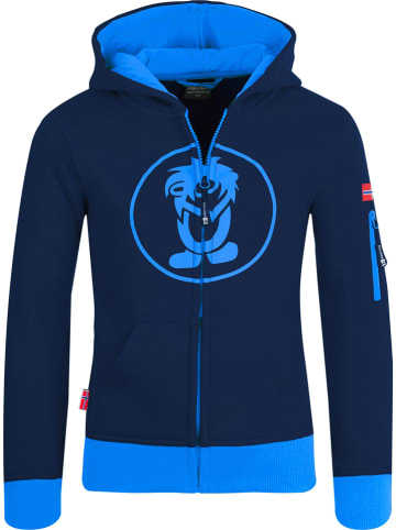 Sweatjacke "Sortland" in Dunkelblau