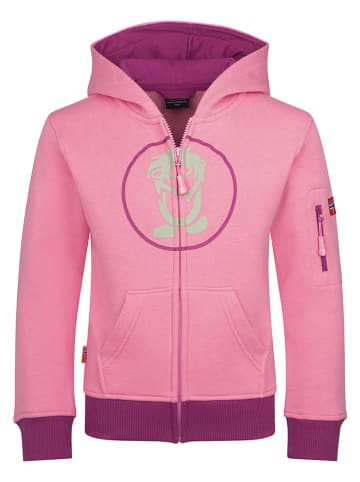 Sweatjacke "Sortland" in Rosa