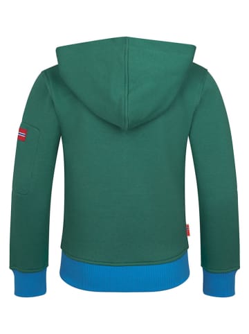 Sweatjacke "Sortland" in Grün